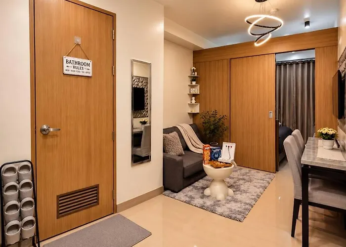 Cozy 1br Pool View Near Moa With Karaoke & Games Apartamento Manila